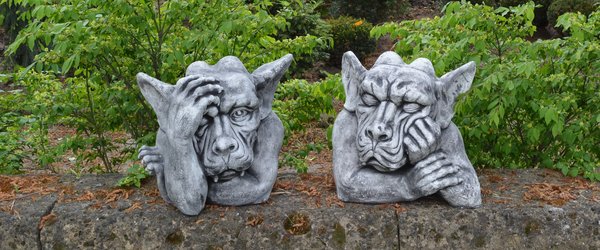 Special offer: Two large Gargoyle busts