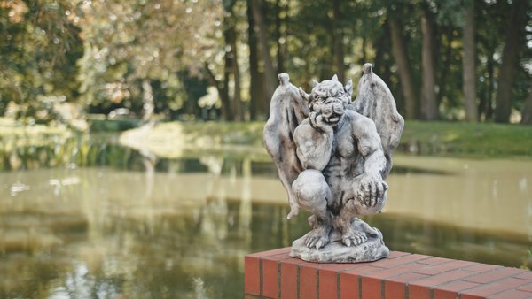 This gargoyle gatekeeper would be an ornament to any cathedral