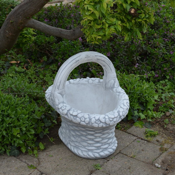 Pretty pot as a flower basket
