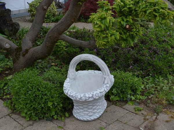 Pretty pot as a flower basket