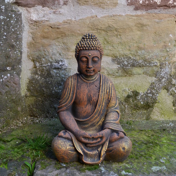 Große Buddha-Statue mit exklusiver Farbgebung