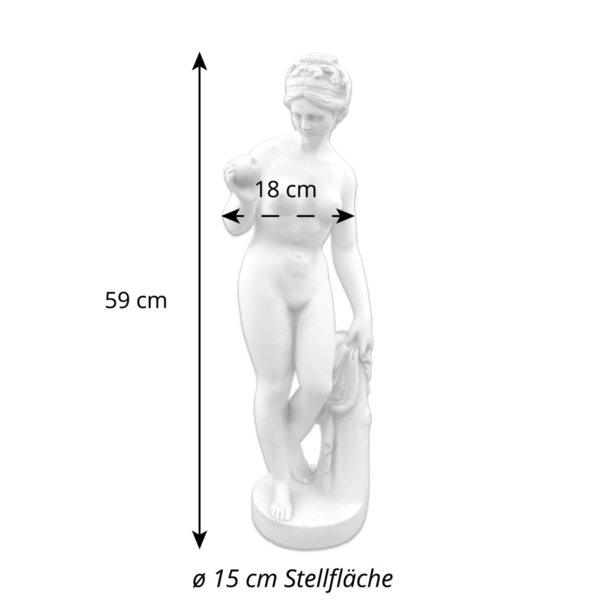 Kunstvolle Statue der Venus mit Apfel