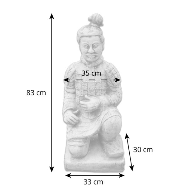 Kniender chinesischer Terrakotta-Krieger