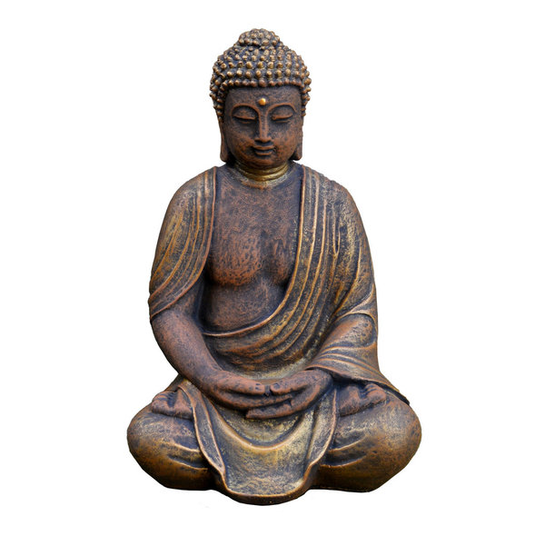 Sitzende Buddha-Statue mit exklusiver Farbgebung