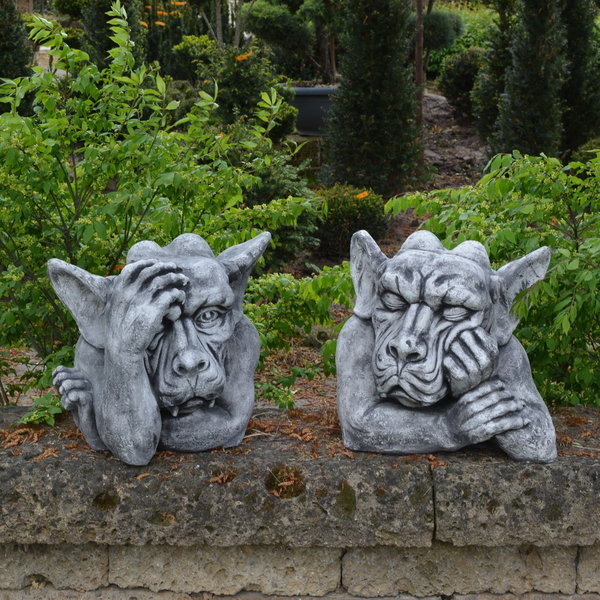 Special offer: two gargoyle busts