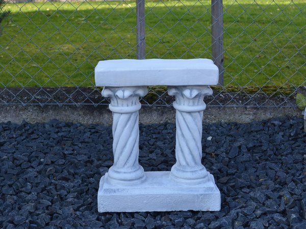 Pedestal on two columns