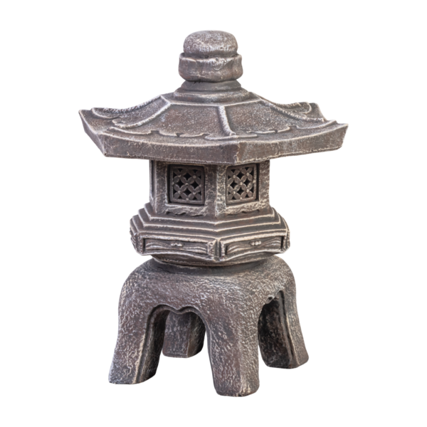 Oki-gata-yukimi: japanische Steinlaterne im antiken Stil
