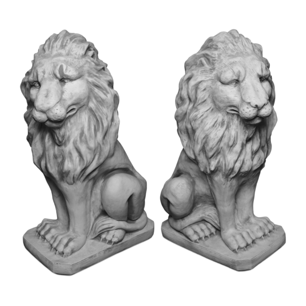 Large pair of lions set Leo