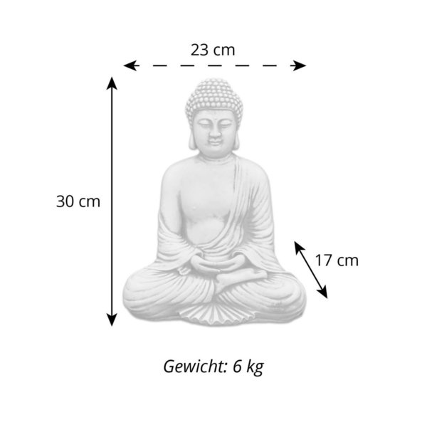 Small Buddha figure in deep meditation