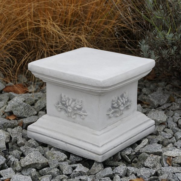 Square base with decorative elements