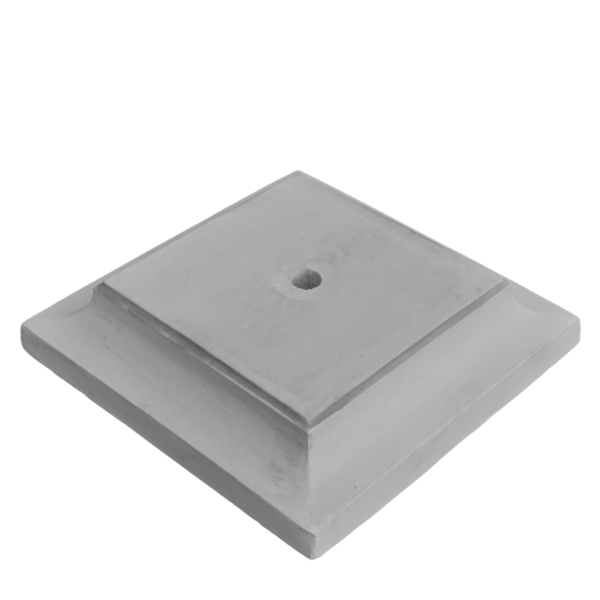 Large base plate ensures stability