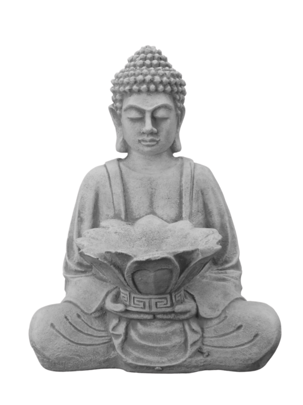 Figure de Bouddha avec grand bol