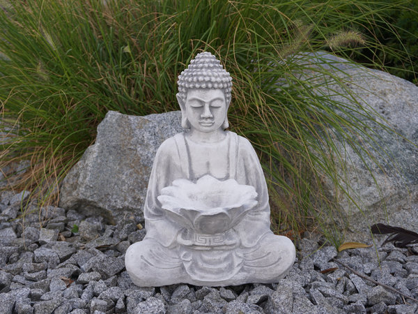 Buddha figure with large bowl