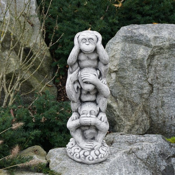 Drei Affen „nichts sehen, nichts hören, nichts sagen“