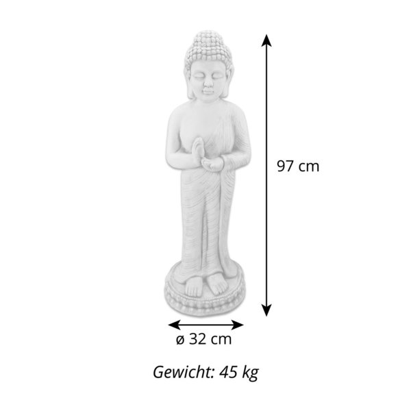 Big Buddha statue with right hand raised