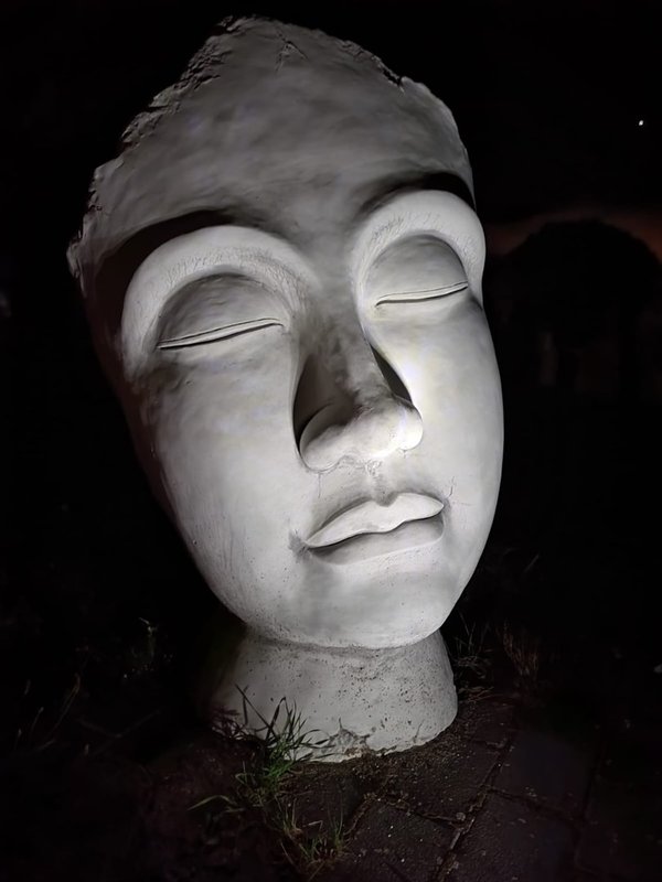Large bust sculpture face