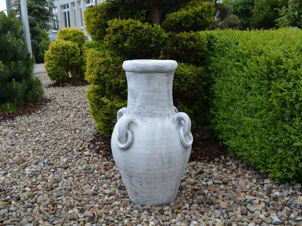 Large plant column in the style of an antique amphora