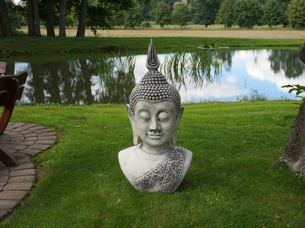 Imposing Buddha bust